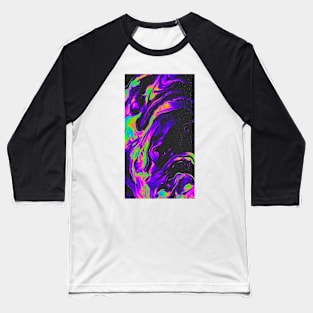 Neon Galaxy Pattern Baseball T-Shirt